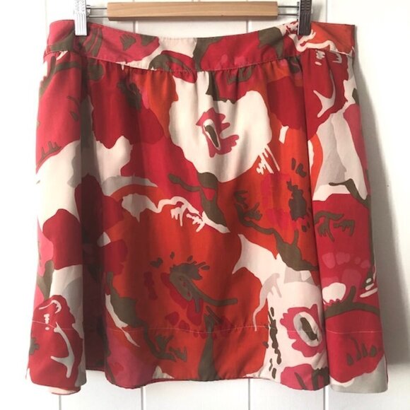 New York & Company Womens Floral Mini Skirt Size 14 - Picture 1 of 8